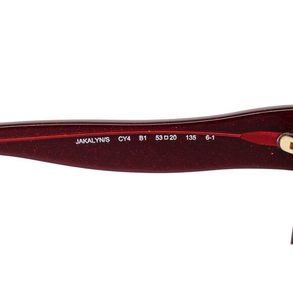 Kate Spade Jakalyn/S CY4 B1 Burgundy 53-20-135mm Sunglasses - GOOD CONDITION - Picture 9 of 13